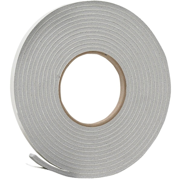 All-Source 3/8in. W x 3/16in. T x 17' L Gray Foam Weatherstrip Tape V443HDI - main